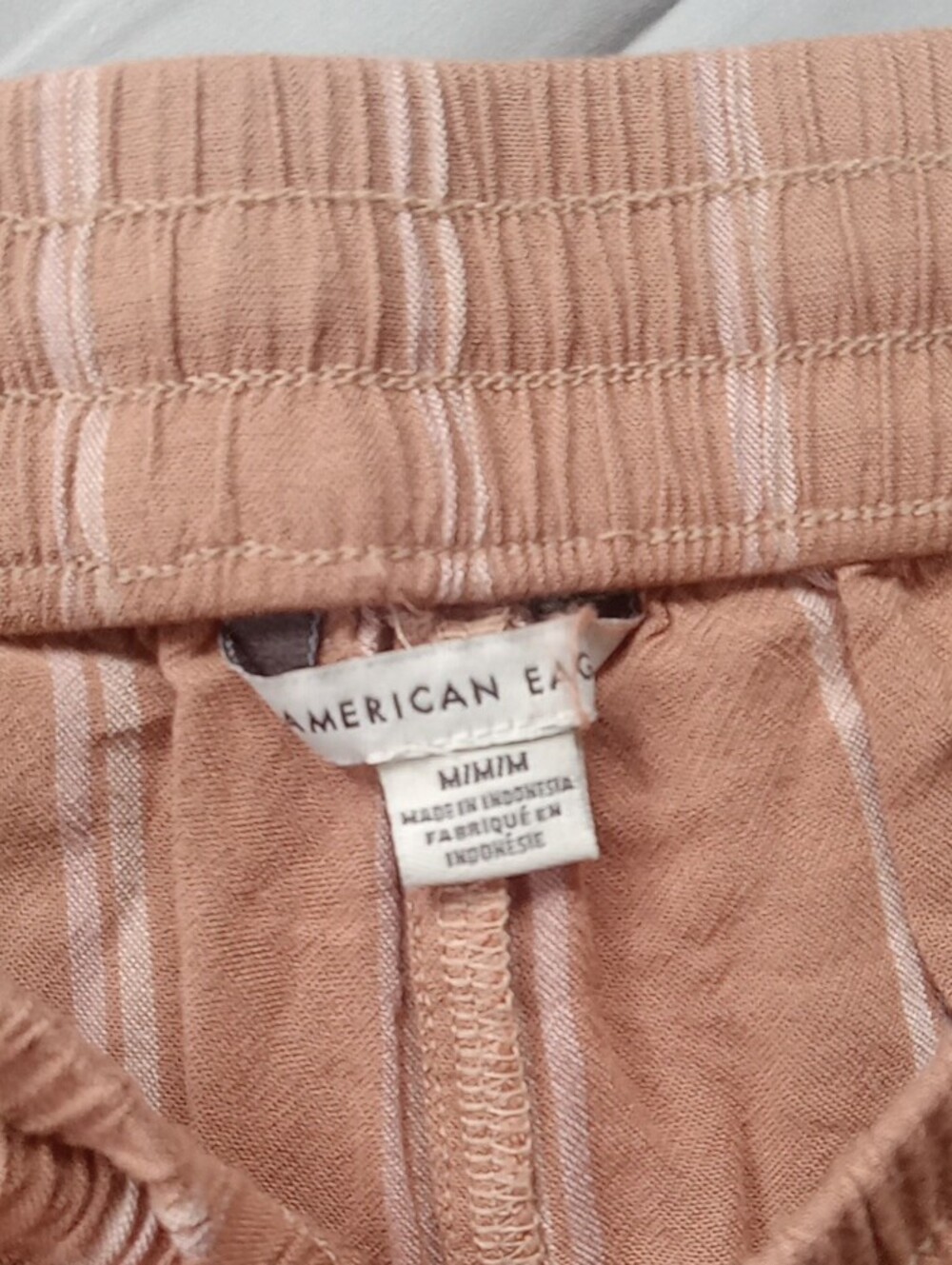American Eagle Outfitters Coral Pinstripe Joggers - Picture 2 of 4